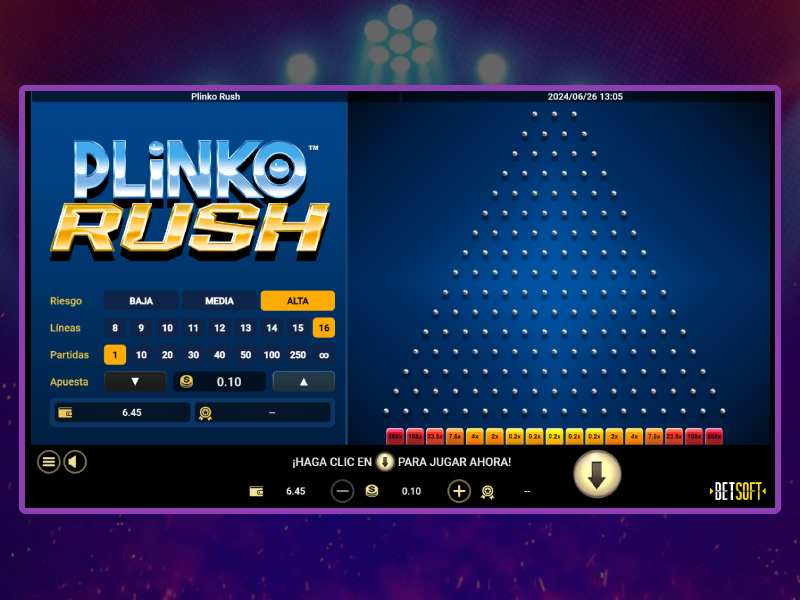 Analysis of Plinko Rush game parameters