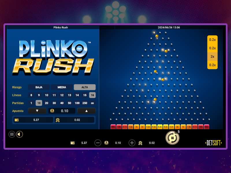 Vantagens e desvantagens do Plinko Rush