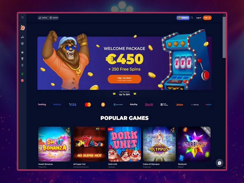 Bonus et promotions de Nine Casino