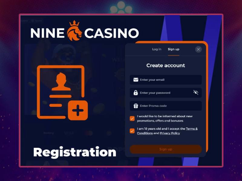 Registrazione a Nine Casino