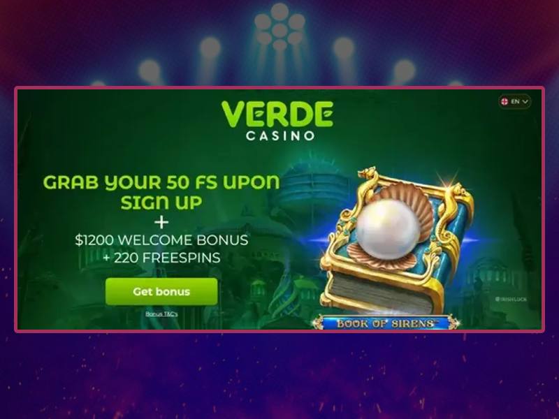 Bonos y promociones de Verde Casino